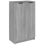 Vidaxl Cabinet da scarpe 59x35x100 cm Colore in rovere Sonoma in legno Grigio