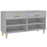 Vidaxl Cabinet da scarpe 102x35x55 cm Colore in rovere grigio in legno grigio