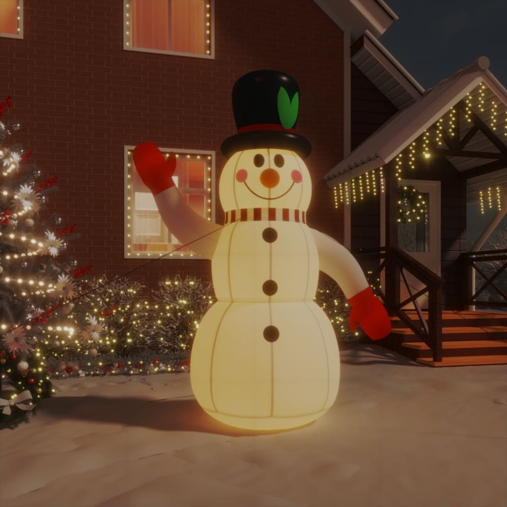 Vidaxl Snowman oppustelig med LED'er 225 cm