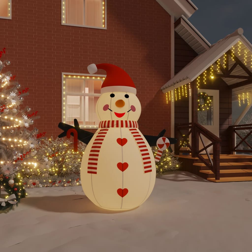 Vidaxl Snowman Inflatable with LEDs 250 cm