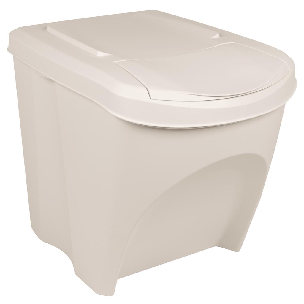 Vidaxl Garbage Cans 3 ST Stackable 75 L Polipropen White