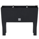 VidaXL Planter raised 60x25x46 cm pp rattan anthracite -colored