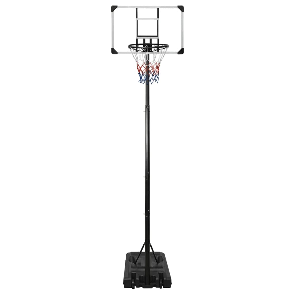 Estándar de baloncesto Vidaxl 280-350 cm de policarbonato transparente