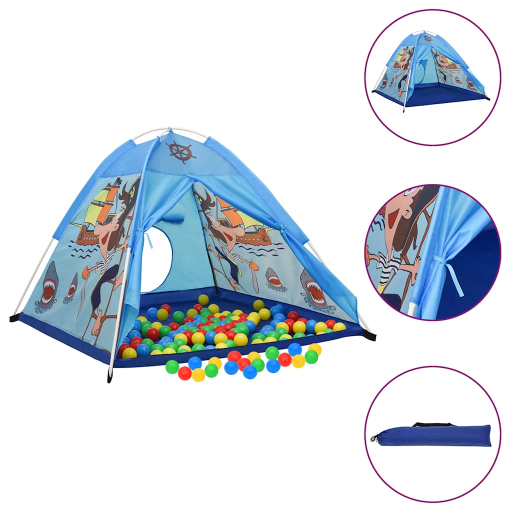 Vidaxl Children's Play Tent 120x120x90 cm niebieski