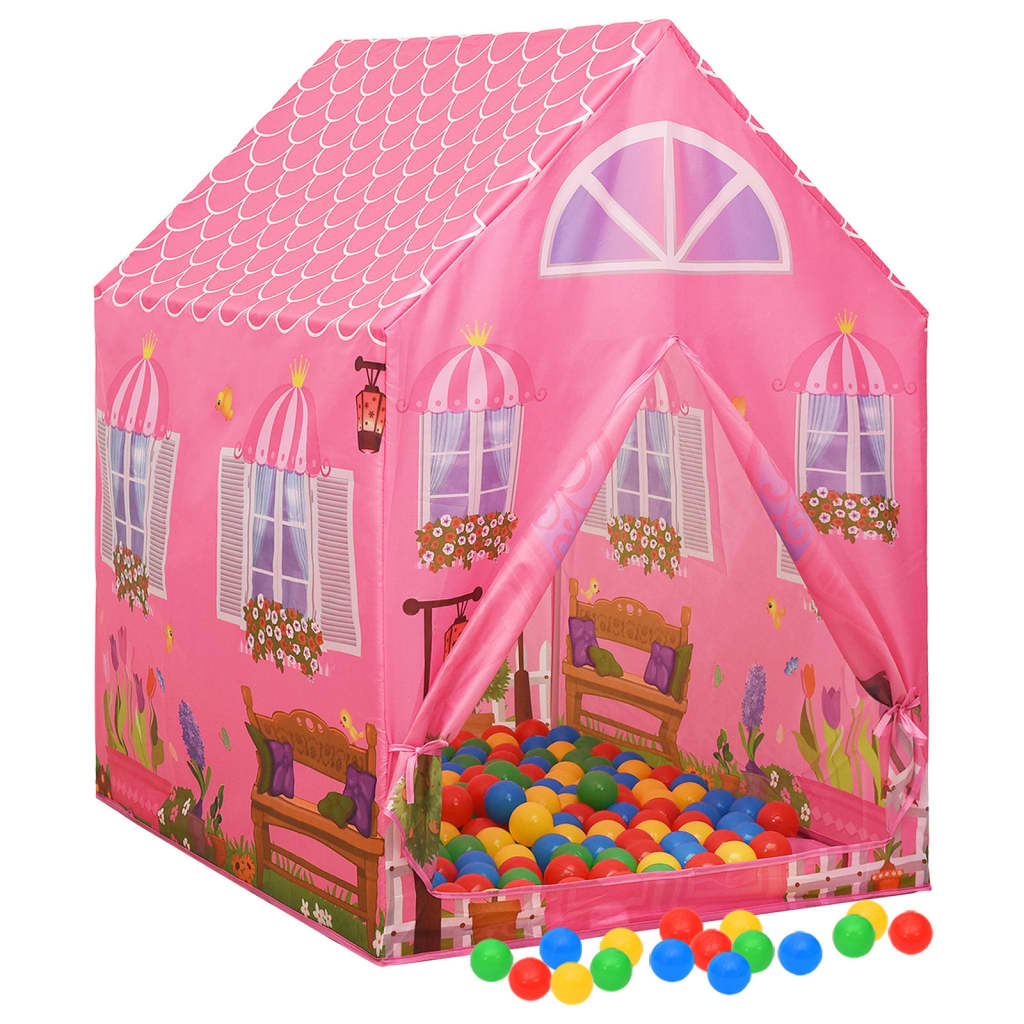 VidaXL Kinderspeeltent 69x94x104 cm roze