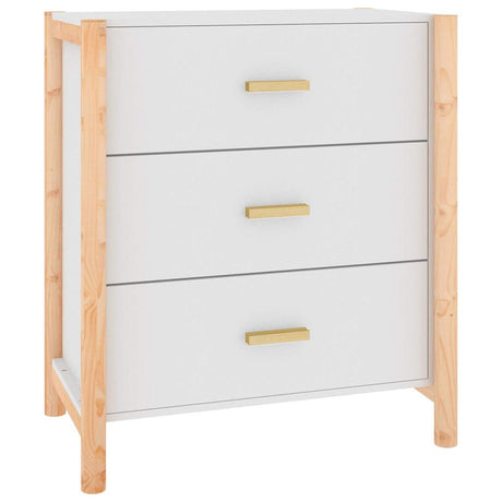 Vidaxl dressoir 62x38x70 cm bewerkt hout wit