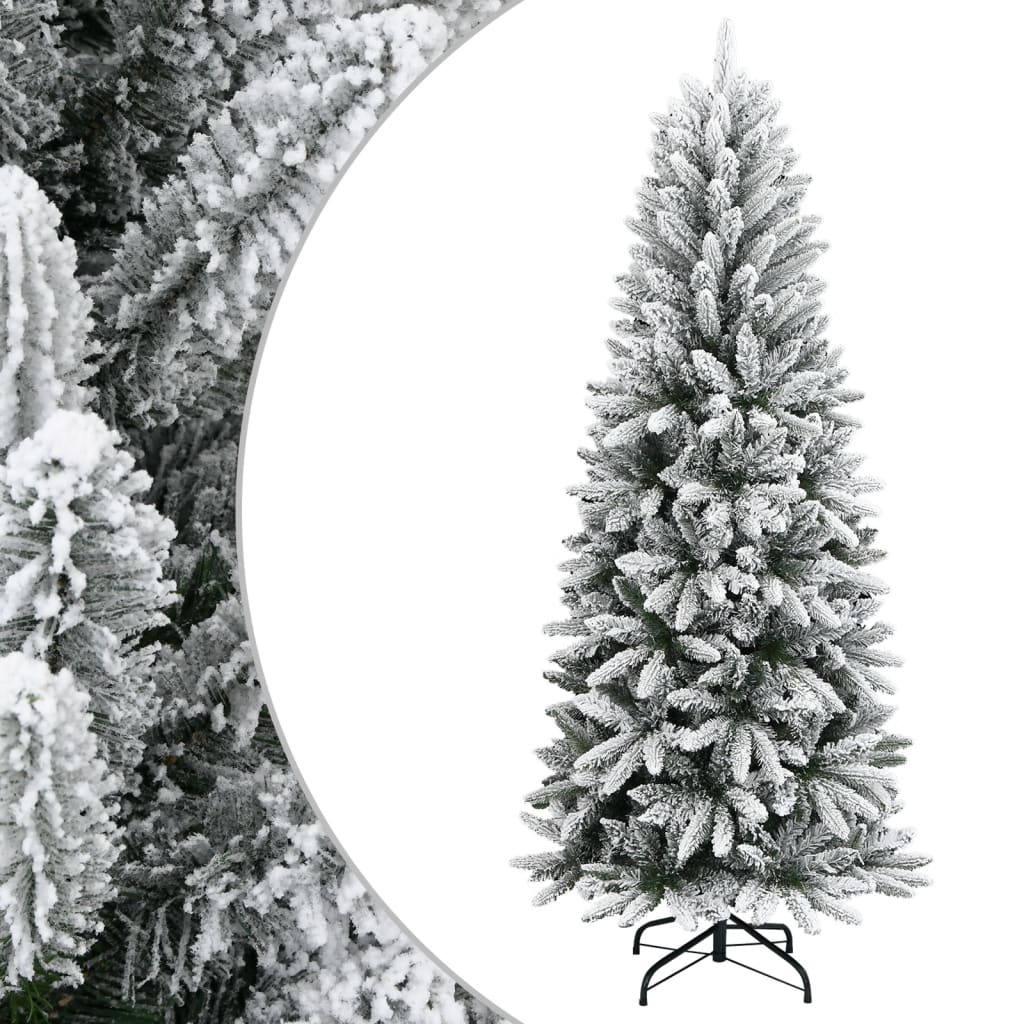 Vidaxl Kunstkerstboom con neve 180 cm PVC e PE