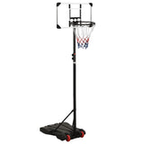 VidaXL Basketbalstandaard 216-250 cm polycarbonaat transparant