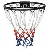 Vidaxl -Basketballring 39 cm Stahl schwarz