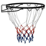 Vidaxl -Basketballring 39 cm Stahl schwarz