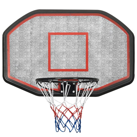 VidaXL Basketbalbord 109x71x3 cm polyetheen zwart