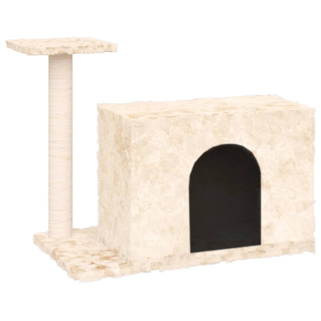 Vidaxl Cat Furniture z Sisal Scrating Post 51 cm kremowe kremowe