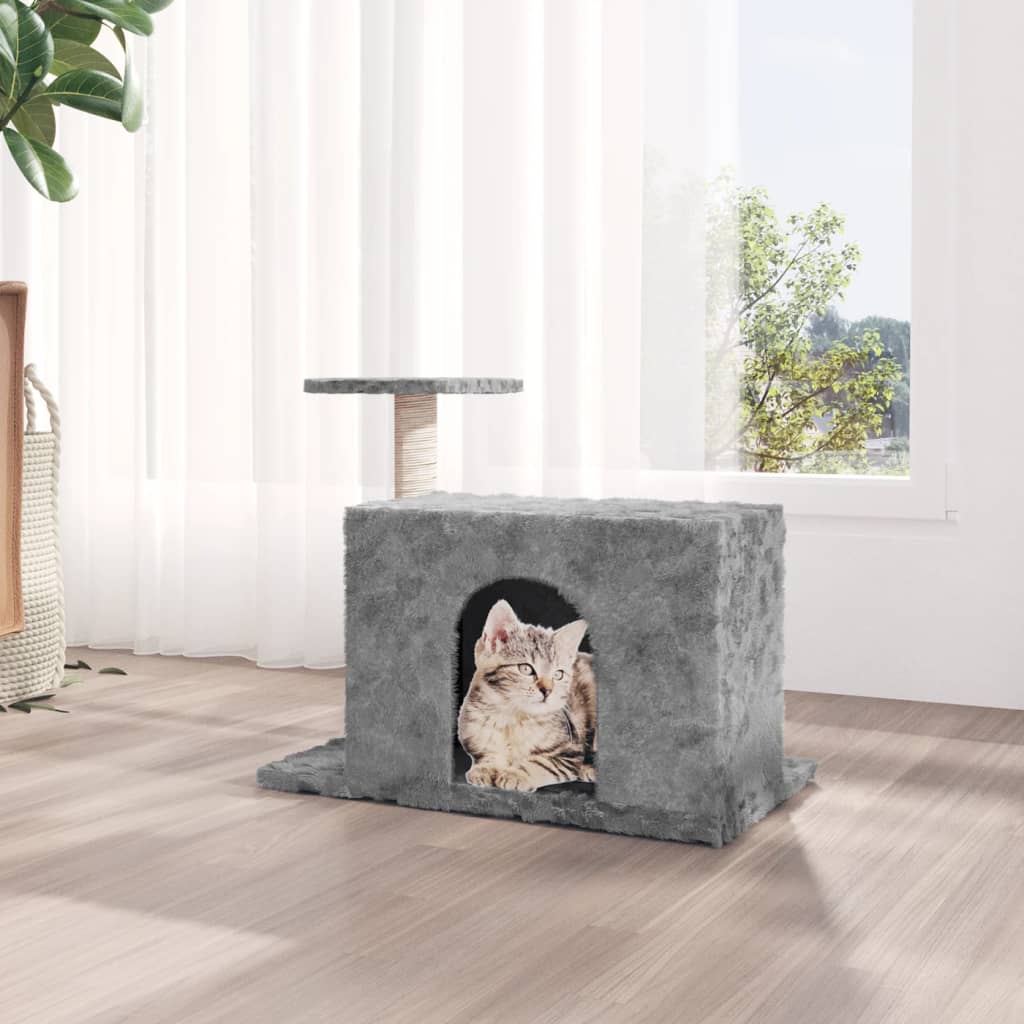 Vidaxl cat furniture with sisal scratching 51 cm light gray