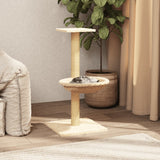 Vidaxl cat furniture with sisal scratching post 74 cm cream -colored