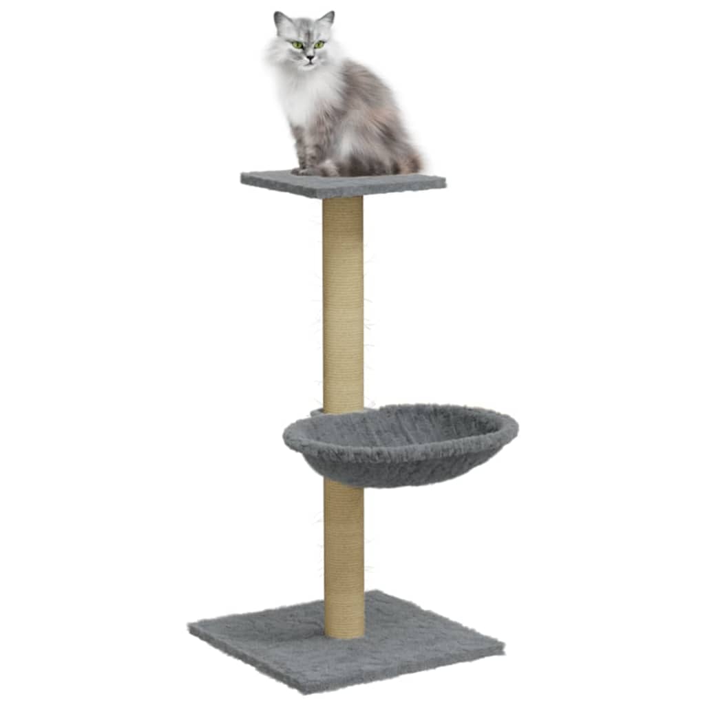 Vidaxl Cat Furniture z Sisal Scrating Post 74 cm jasnoszary