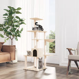 Vidaxl Cat Furniture con graffi di sisal 142 cm crema