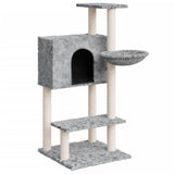 Vidaxl cat furniture with sisal scratching posts 108.5 cm light gray