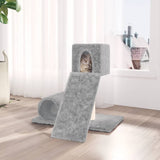 Muebles de gato de Vidaxl con postes de rascado de sisal 59 cm de gris claro