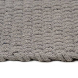 Vidaxl rettangolare 80x160 cm di cotone grigio