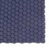 Tappeto vidaxl rettangolare 80x160 cm blu navy cotone