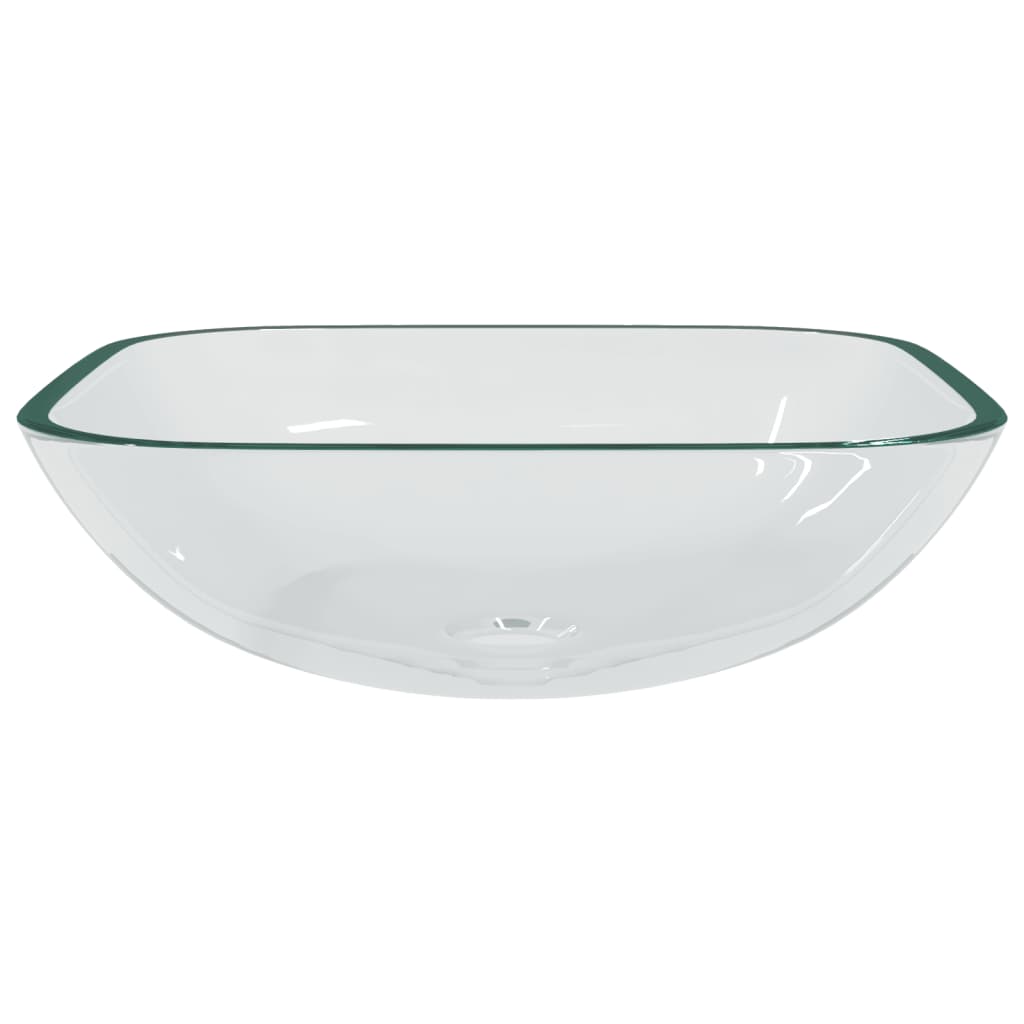 Vidaxl Washbasin 42x42x14 cm skla průhledný