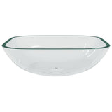 Vidaxl Washbasin 42x42x14 cm skla průhledný