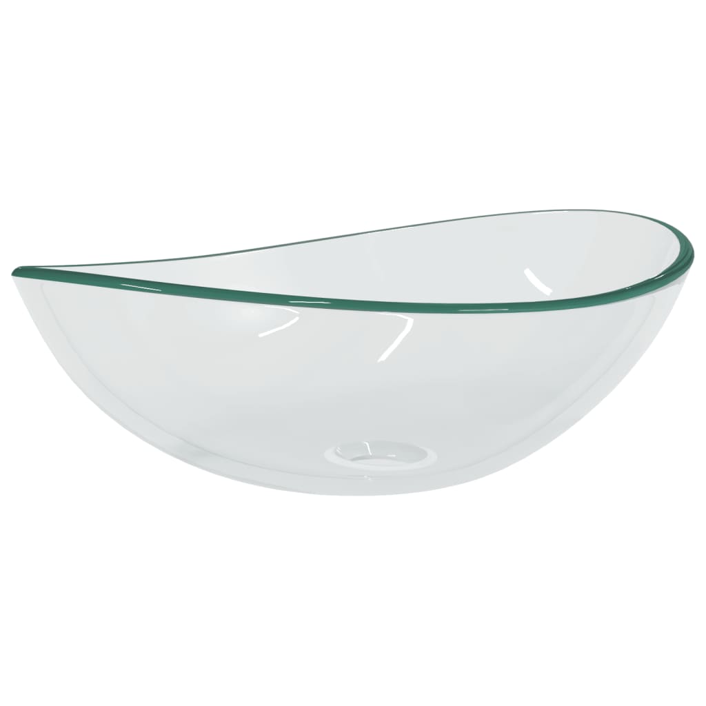 Vidaxl Washbasin 54.5x35x15.5 cm de vidrio endurecido transparente