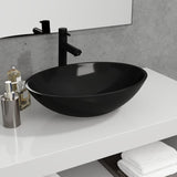 Vidaxl Washbasin 50x37x14 cm Black