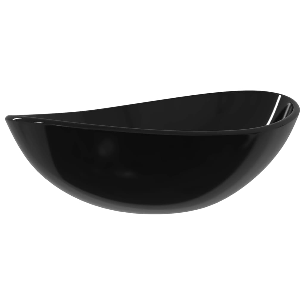 Vidaxl Washbasin 54,5x35x15,5 cm Tempered Glass Black