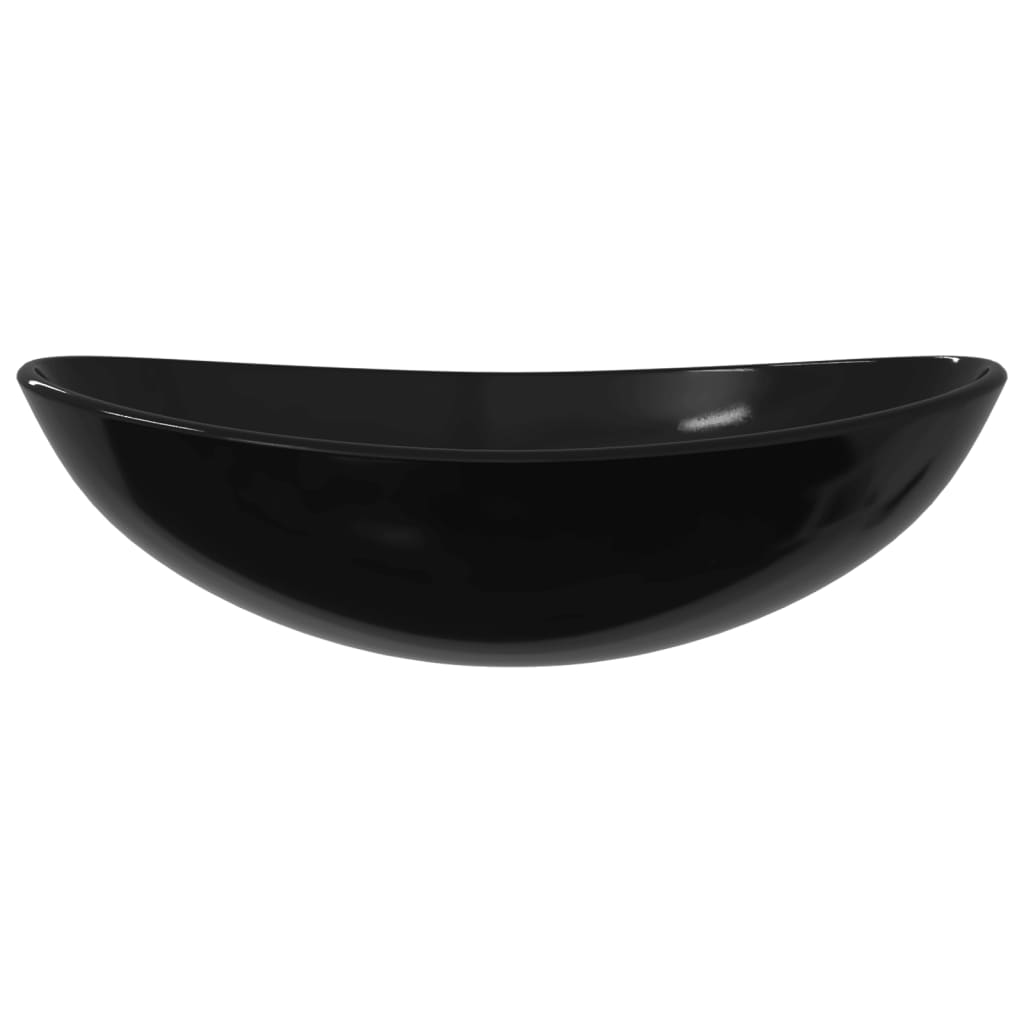 Vidaxl Washbasin 54,5x35x15,5 cm Tempered Glass Black