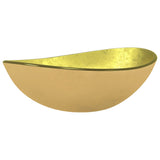 Vidaxl wastbasin 54.5x33X15,5 cm Harded Glas Gold faarweg