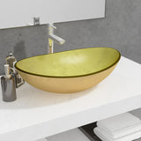 Vidaxl wastbasin 54.5x33X15,5 cm Harded Glas Gold faarweg