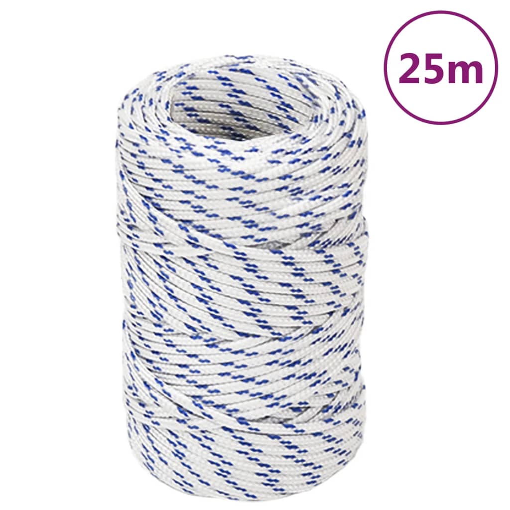 Vidaxl Boat Rope 2 mm 25 m polipropen biały