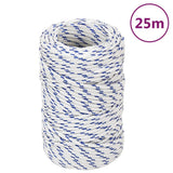 Vidaxl Boot Rope 2 mm 25 m Polroprope wäiss