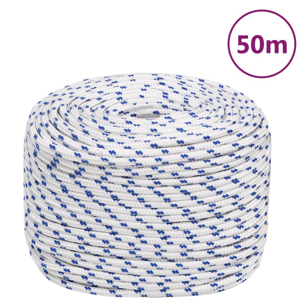 VIDAXL SCOOD ROPE 8 MM 50 M Polypropilene bianco