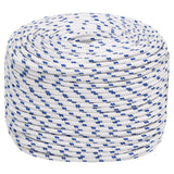 VIDAXL SCOOD ROPE 8 MM 50 M Polypropilene bianco