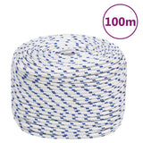 Vidaxl Boot Rope 10 mm 100 m de polipropileno blanco