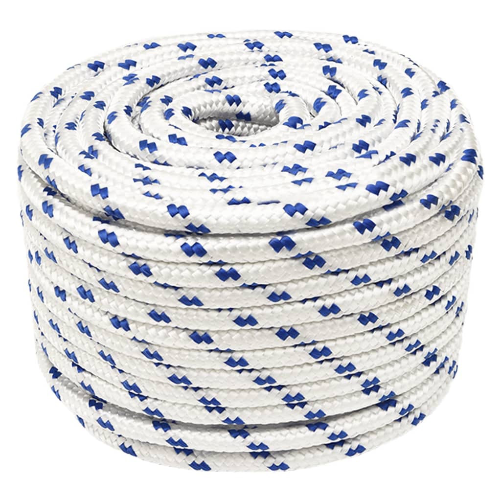 Corde à démarrage Vidaxl 12 mm 100 m de polypropylène blanc