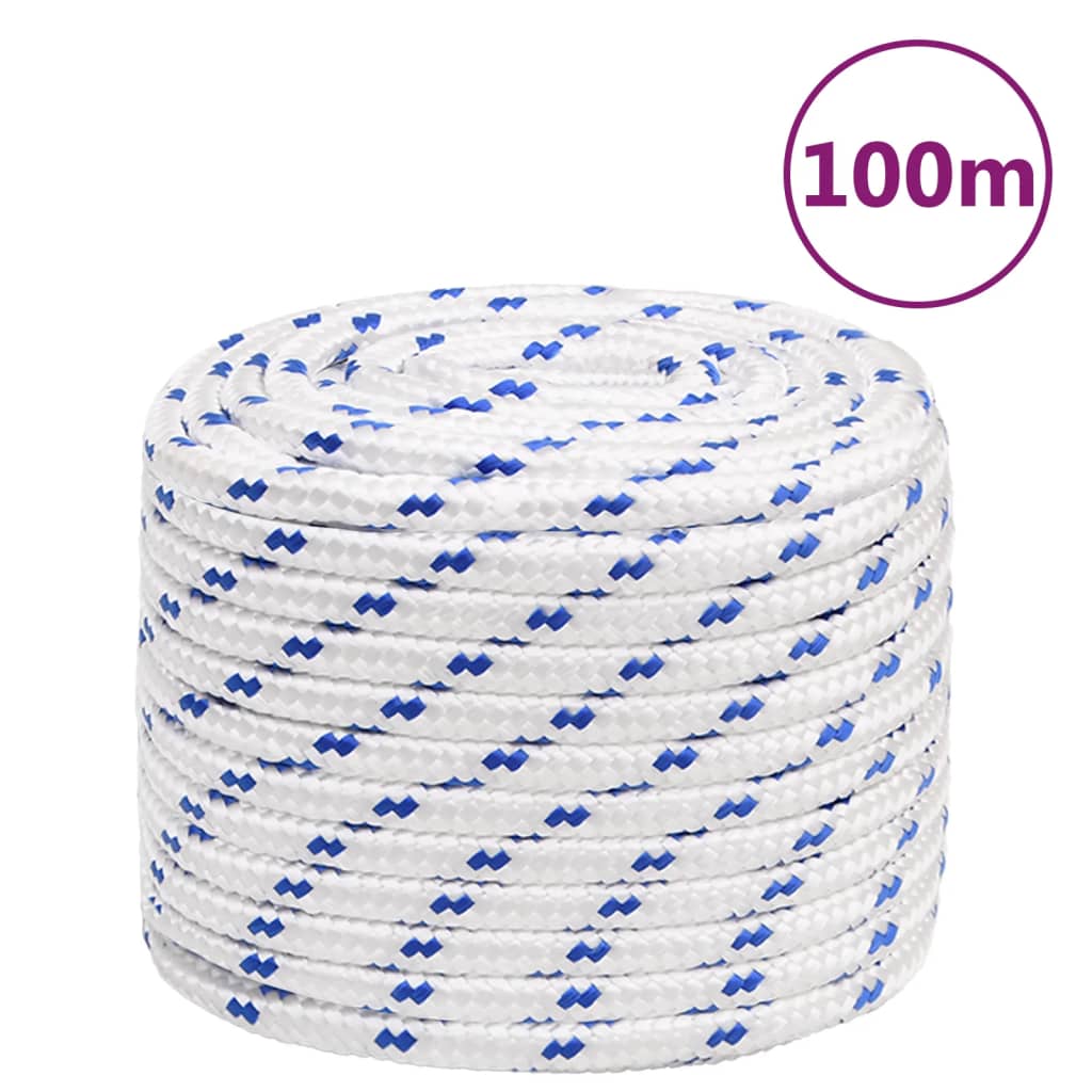 Vidaxl Boot Rope 16 mm 100 m Polypropilene bianco