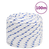 Vidaxl Boot Rope 16 mm 100 m de polipropileno blanco