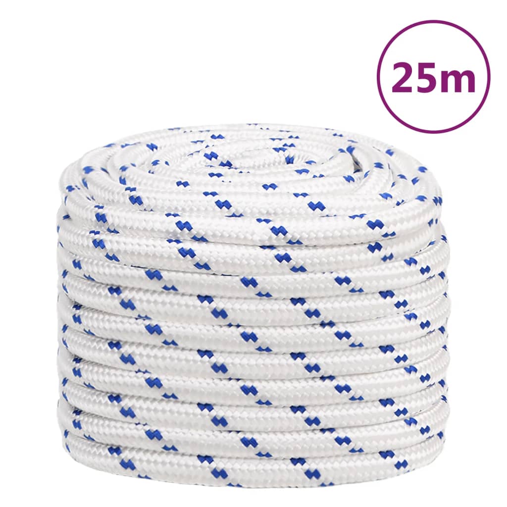 Vidaxl Boot Rope 20 mm 25 m polypropylenhvid