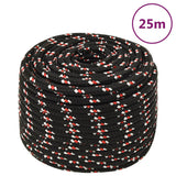 Vidaxl Boot Rope 14 mm 25 m de polipropileno negro