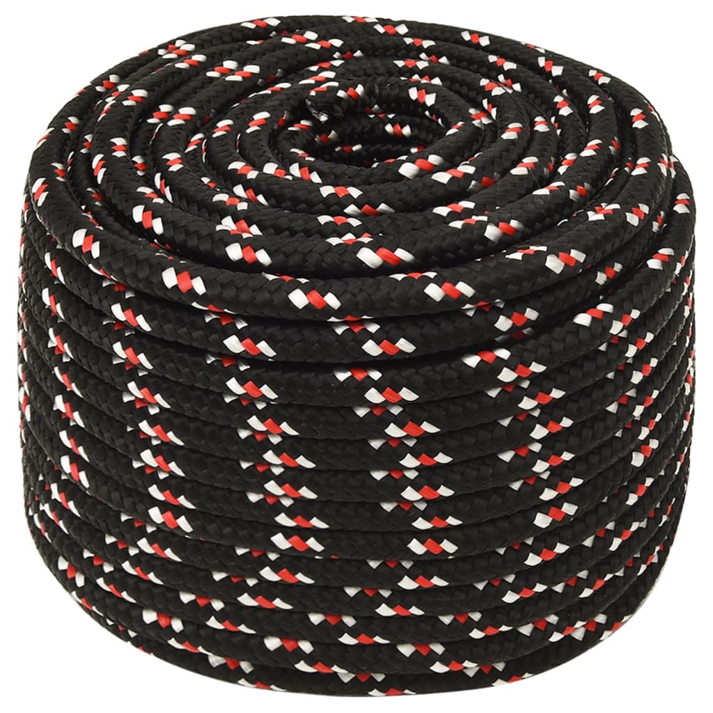 Vidaxl Boot Rope 14 mm 25 m de polipropileno negro