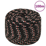 Vidaxl Boot Rope 14 mm 100 m polypropylen černé