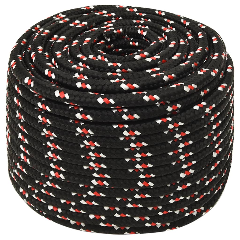 Vidaxl Boot Rope 14 mm 100 m polypropylen černé