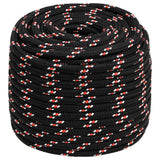 Vidaxl Boot Rope 16 mm 25 m polypropylen černá