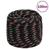 Vidaxl Boot Rope 18 mm 100 m polypropylen sort