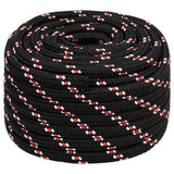 Corde de bateau vidaxl 20 mm 100 m de polypropylène noir