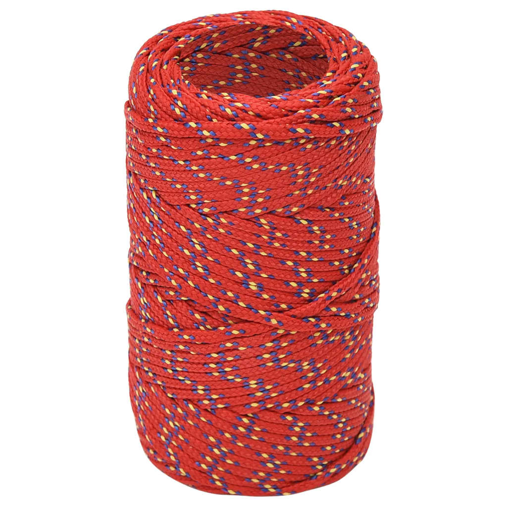 Vidaxl Boat Rope 2 mm 250 m polipropileno rojo