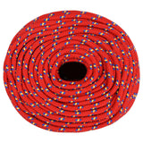 Corde de bateau vidaxl 10 mm 500 m de polypropylène rouge